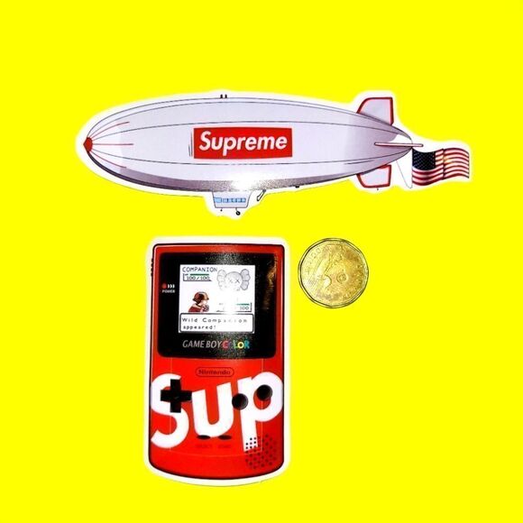 3/$20 brand new 2 x large Supreme waterproof stickers - Picture 1 of 1